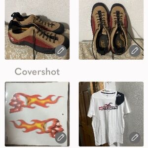 Timberland suede hiking shoes 11.5+Hollister LA+2 pairs🧦L+2🔥💀Stickers 10x4”